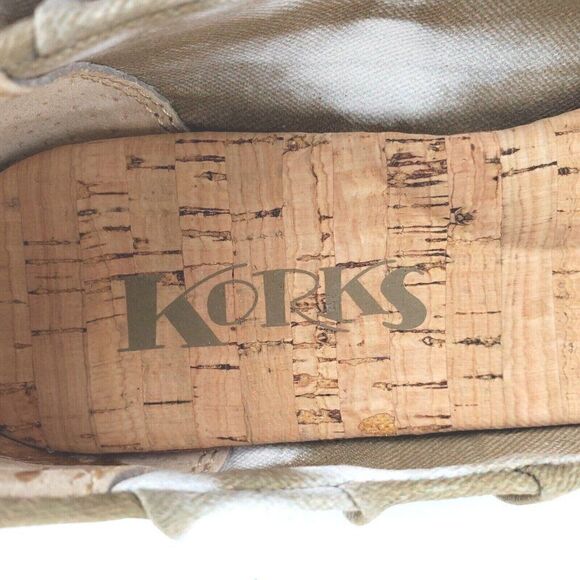 Korks Palmer Pleated Fabric Comfort Ballet Flats Brown White Tie Dye Womens 7 - Picture 7 of 8